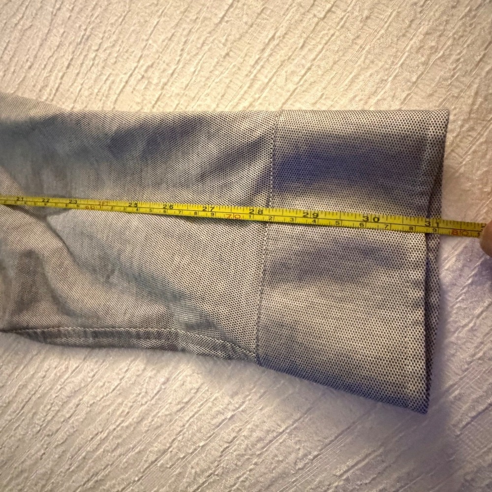 David Donahue Fusion Mens Gray Button Down Shirt Long Sleeve XL Extra Large - Picture 5 of 11